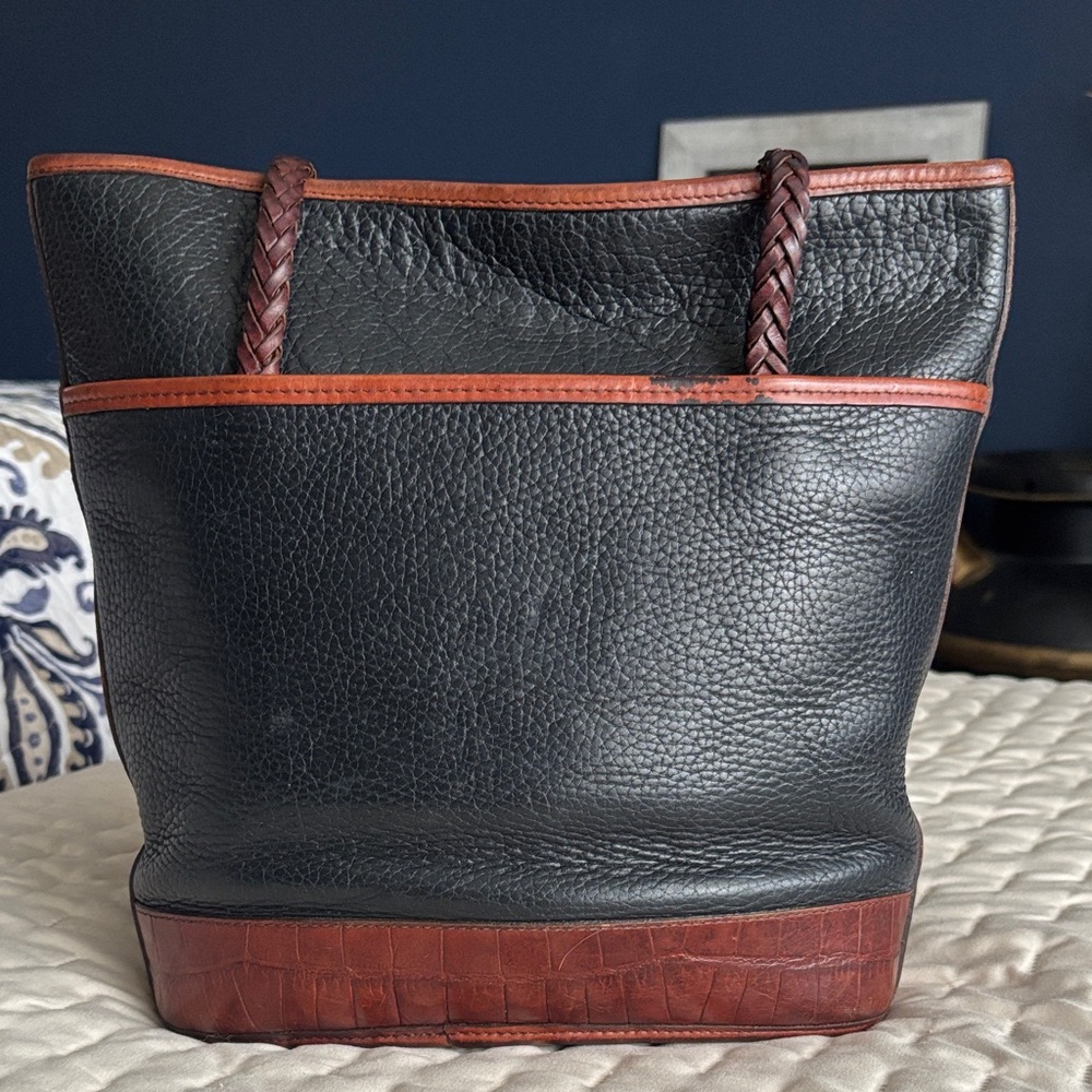 Brighton Black and Brown Textured Tote - Picture 3 of 14